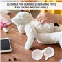 DHSBGWSX Lot de 10 sifflets à double sonnerie - Accessoires de jouets couineurs - Émetteur interne pour poupées