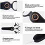 Fitdays Éplucheur Électrique Orbital Sans Fil | 3 Lames Inox Multifonctions (Pommes/Carottes) | Type-C Rechargeable & Léger | Sé