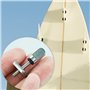 SZCXDKJ Lot de 4 vis en acier inoxydable pour aileron de planche de surf - Accessoires de rechange pour planche longue, SUP gonf