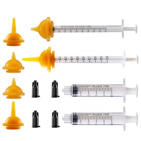 betevie Lot de 6 tétines avec seringues pour chiot