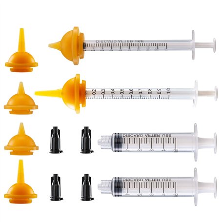 betevie Lot de 6 tétines avec seringues pour chiot