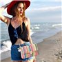 FFWTPY Sac a Main Femme Elégant Sacs à Bandoulière Tissés Pochette en Paille Soirée Embrayage Décontractée Bohème avec Chaîne Mé
