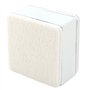 UNGFEI Lot de 8 rehausseurs de meubles carrés blancs de 3 cm, 6 cm de diamètre, rehausseurs de meubles autocollants ajoutent 3 c