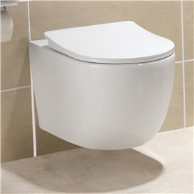 HOROW WC suspendu en céramique avec revêtement nano