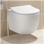 HOROW WC suspendu en céramique avec revêtement nano