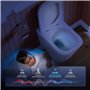 WC suspendu sans bord avec abattant de WC avec système d'abaissement automatique en céramique - WC avec chasse Superspin monotro