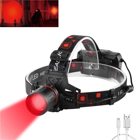 WESLITE Lamp Frontale Rouge