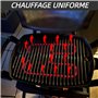 WOZLO Grille Barbecue，Barbecue，Weber Accessoires Barbecue，Élément Chauffant de Remplacement pour Barbecue, Compatible 66631 (rég