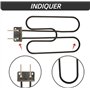 WOZLO Grille Barbecue，Barbecue，Weber Accessoires Barbecue，Élément Chauffant de Remplacement pour Barbecue, Compatible 66631 (rég