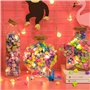 avec 40 feuilles d'origami étoilé clignotant