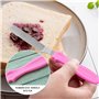 3 spatules en acier inoxydable pour glaçage et 3 grattoirs en plastique pour gâteaux, poignée antidérapante, ensemble d'ustensil