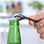 TIANNAIT 1 x pistolet décapsuleur de bière avec mini tire-bouchon en métal noir en forme de pistolet avec fonction de lancement 