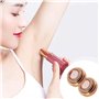 4pcs têtes de rechange pour épilateur facial avec 2 brosses de nettoyage, outil de remplacement d'épilation pour les lèvres, le 