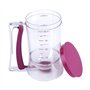 Distributeur de Pâte à Frire, 900 ml Outil Manuel de Cuisson à Cupcake Manuel avec Etiquette de Mesure, pour La Cuisine Familial