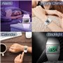 Montre Sport Femme Etanche 100 Mètres Montre Bracelet Digitale pour Plongée et Piscine avec Chronomètre au Tour, Réveil, Calendr