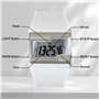 Montre Sport Femme Etanche 100 Mètres Montre Bracelet Digitale pour Plongée et Piscine avec Chronomètre au Tour, Réveil, Calendr