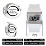 Montre Sport Femme Etanche 100 Mètres Montre Bracelet Digitale pour Plongée et Piscine avec Chronomètre au Tour, Réveil, Calendr