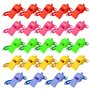TAFACE Lot de 24 sifflets colorés pour enfants avec cordon tour de cou