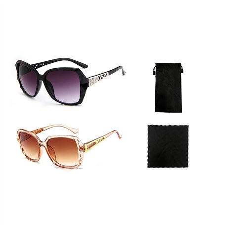 TAFACE Lunettes de Soleil pour Femmes à la Mode - Grand Cadre
