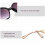 TAFACE Lunettes de Soleil pour Femmes à la Mode - Grand Cadre, Polarisées, Protection UV - Avec Chiffon et Sac