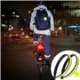 TAFACE Lot de 4 colliers réfléchissants, pinces à pantalon avec 2 pendentifs en forme d'étoile, extensibles pour jogging, randon