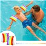 1 paire de bracelets de natation gonflables arc-en-ciel pour enfants de 3 à 8 ans - Équipement de sécurité - Aide à la natation 