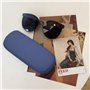 ATBUSS Lot de 2 Étuis à Lunettes Unisexe Avec 2 Chiffons, Boîte de Rangement Pour Lunettes de Soleil, Portable et Rigide - Noir