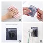 Lot de 3 gobelets de rinçage buccal avec 3 supports de brosse à dents, gobelets en plastique de qualité alimentaire, porte-bross
