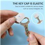40PCS Key Cap, Capuchon En Plastique, Capuchon De Clé De Couleur (8 Couleurs)