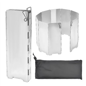 MEMOFYND Planche de 10 pare brise de camping avec 1 sac de rangement avec cordon de serrage