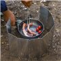 MEMOFYND Planche de 10 pare brise de camping avec 1 sac de rangement avec cordon de serrage, pliable pour l'extérieur, le campin