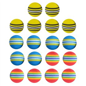 MEMOFYND Lot de 18 Balles en Mousse Élastique pour Exercices de Golf - Pour Entraînement en Intérieur et Extérieur