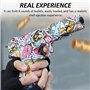 1 pistolet à graffiti avec 100 balles en mousse souple, 48 coquillages et 48 chargeurs, graffiti coloré cool, mousse souple avec