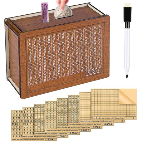 Tirelire en Bois