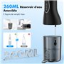 ETROBOT Jet Dentaire Hydropulseur, Hydropulseur Dentaire avec 4 Modes et 5 Buses, Hydropulseurs et Irrigateurs, USB Rechargeable