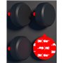 Yomisee Lot de 4 supports Airtag, étui étanche IPX8 avec adhésif 3M, résistant aux chocs et aux rayures, pour vélo, télécommande