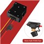 Convertisseur de Tension DC 24V à 12V 10A 120W, Transformateur Abaisseur Étanche avec Fusible et Blocs de Câblage, Réducteur de 