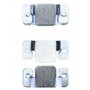 QWORK® 4 Pcs Supports de Fixation pour Canapé Sectionnel, Connecteur de Canapéà Emboîtement en Fer Galvanisé avec Vis (96 x 46 m