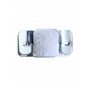 QWORK® 4 Pcs Supports de Fixation pour Canapé Sectionnel, Connecteur de Canapéà Emboîtement en Fer Galvanisé avec Vis (96 x 46 m