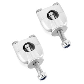 QWORK 2 Pcs Rehausseur de Guidon pour Moto 22mm 7/8"
