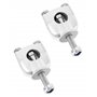 QWORK 2 Pcs Rehausseur de Guidon pour Moto 22mm 7/8"