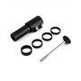 QWORK® Rehausse Potence de Guidon, Rallonge Potence Velo en Alliage d'Aluminium pour 28,6mm Fourche Potence VTT, 124mm Noir