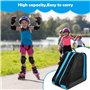 Sac de Patinage à roulettes 40x38x28cm, Sac Roller Sac pour Patins à Glace Skate Bag, Sac à Patins à roulettes avec Sangle Régla