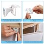 TOSAVGA Securite Placard Enfant - 12 Serrures + 3 Clés, Bloc Porte Securite Bebe, Serrure Invisible pour Armoire et Tiroirs, blo