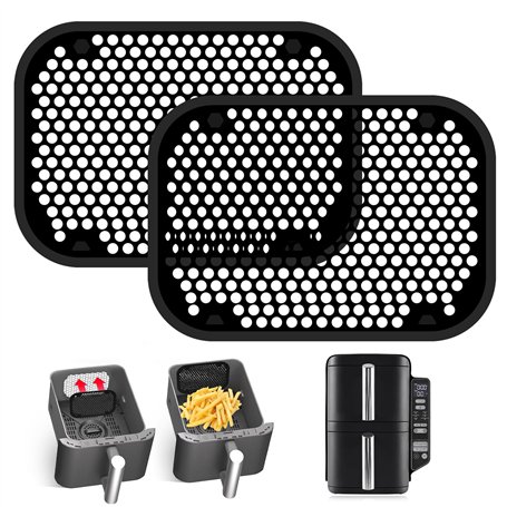 2 Pièces Grille Anti Projection pour Air Fryer Ninja Double Stack XL SL400EU Et SL300EU