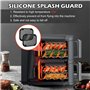 2 Pièces Grille Anti Projection pour Air Fryer Ninja Double Stack XL SL400EU Et SL300EU, Réutilisable Plat Moule Silicone Air Fr