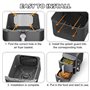 2 Pièces Grille Anti Projection pour Air Fryer Ninja Double Stack XL SL400EU Et SL300EU, Réutilisable Plat Moule Silicone Air Fr