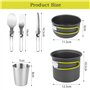 Casserole Camping Pliables en Aluminium