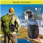 Set de Popote Bivouac, Casserole Camping Pliables en Aluminium, Vaisselle de Camping avec Couverts, Vaisselle D'extérieur pour P