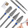 TOSAVGA 6Pcs Embout Ponceuse Ongles